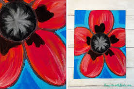 While georgia o'keeffe's paintings might seem like abstract art at first glance, she was actually portraying a reality that few people notice. Chalk Pastel Poppies Inspired By Georgia O Keeffe Projects With Kids