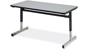 36 X 24 Adjustable Height Computer Table Grey Nebula By Virco 1 800 460 0858 Free Shipping Office Furniture Computer Table Computer Furniture Furniture