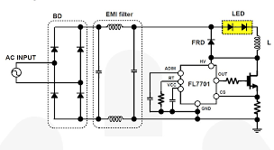 Image result for LED lamp circuit