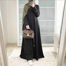 Abaya Evasee Noire Model Pakaian Hijab Wanita Model Pakaian