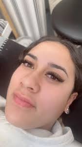 Model for lashes and brows services