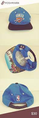 Okc Thunder Official Nba Snap Back Hat Adidas Adidas Embroidery Fashion Design Clothes Design