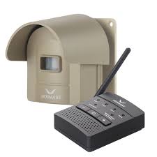 The indoor/outdoor motion detector system comes with receiver and motion sensor. Hosmart Rechargable Driveway Alarm Wireless Sensor System Driveway Alert System 1 Receiver And 1 Sensor Myhosmart