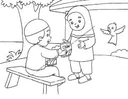 Dengan belajar mewarnai, kreativitas dan imajinasi siswa akan semakin berkembang. Gambar Dua Anak Sedang Saling Berbagi Makanan Ringan 9 Ebook Anak