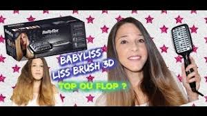 Première brosse lissante professionnelle par ghd : Brosse Chauffante Et Lissante Babyliss Liss Brush 3d Top Ou Flop Youtube