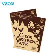 See more ideas about parchment cards, parchment craft, parchment paper craft. Veco Elit Parchment Colored 90gsm 8 5x11in 10sheets Pack X 5 Sets 50sheets Certificate Paper Art Paper Inkjet Paper Lazada Ph