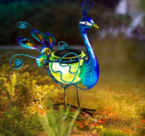 HONGLAND Solar Peacock Statue Light, Solar Animal LED Lights ...