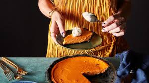Sweet Potato Miso Pie With Chocolate Sesame Crust Recipe Recipe Thanksgiving Food Desserts Thanksgiving Pie Recipes Food