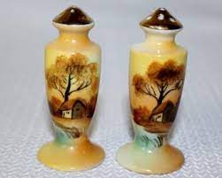 Vintage floral ceramic salt and pepper shaker set,red, white, green decor kitchen accessories home decor. Guide To Noritake China Lovetoknow