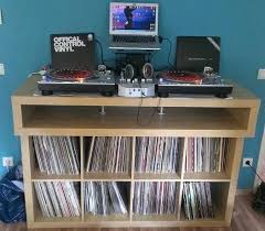 Minimalistic Fast Buildup Dj Console Ikea Hackers Dj Room Ikea Hackers Ikea Loft Bed