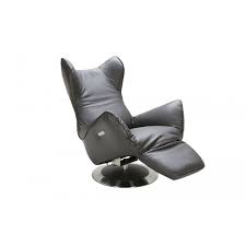Divani Casa Manitoba Modern Grey Leather Electric Recliner Chair Electric Recliners Recliner Chair Recliner