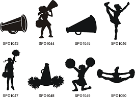 All cheerleader clip art are png format and transparent background. Cheerleader Stickers Decals Magnets From Stickerz Com Cheerleading Crafts Cheer Signs Cheer Party