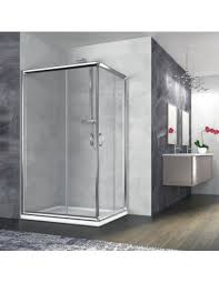 Box doccia cabina bagno in cristallo apertura angolare 70x90 80x80 70x100 70x120 descrizione: Rectangular Shower Enclosure Zaffiro 80x140 Satin Glass 6 Mm