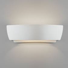 Aerin fliana 1 light wall sconce in plaster white by visual comfort & co. Astro 1301001 Kyo Large Zen White Plaster Wall Up And Down Light Ideas4lighting