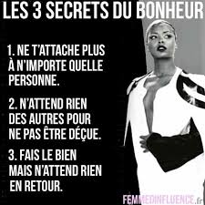 3 Secrets Du Bonheur Quote Citation Good Vibes Only Quotes