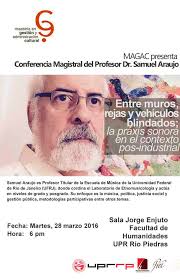 Información sobre el profesor visitante Dr. Samuel Araujo