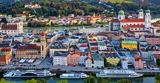 Originally the celtic settlement of bojodurum. Passau Old Town Between Danube And Inn Rivers Germany Stock Photo Image Of Ship Blue 137620750