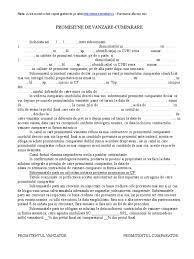 Promisiune De Vanzare
