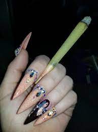 Cardi B Nails Christmas Nails Acrylic Winter Nails Acrylic Thanksgiving Nail Designs