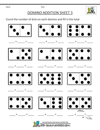 Printable Kindergarten Math Worksheets Domino Addition 3 Kindergarten Math Worksheets Free Preschool Math Worksheets Kindergarten Math Free
