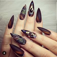 Amazing Fall Nail Art Stiletto Nails Fall Nail Art Stiletto Nails Designs Fall Nail Designs