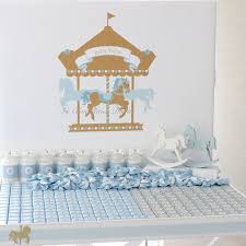 Carousel Baby Boy Chocolate And Giveaways Arrangement Stand Lechocolatierdubai Chocolate Babies Baby Shower Chocolate Baby Boy Favors