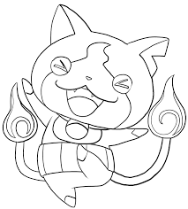 All you need is a red pen or crayon and a steady hand! Jibanyan From Yo Kai Watch Coloring Pages