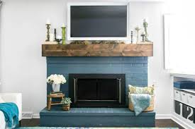 Paint volors to use on brick fireplace. How To Paint A Brick Fireplace The Right Way Lovely Etc