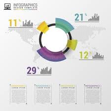 Abstract Pie Chart Graphic For Business Design Modern