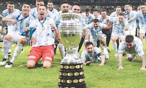 The olympics title in 2004 is the higher honor. Messi S Argentina Beat Brazil To Win Copa First Major Title In 28 Years Newspaper Dawn Com