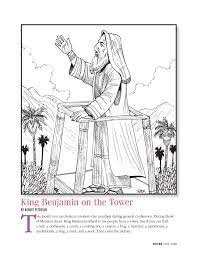 Free printable coloring pages for kids and adults. King Benjamin On The Tower Friend Apr 2008 Friend Lds Coloring Pages Lds Study Lds Seminary
