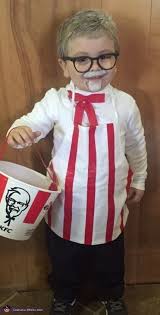 30 Easy Diy Halloween Costumes For Kids Boys And Girls Homemade Colonel Sanders Costume Boys Halloween Costumes Diy Diy Costumes Kids Funny Kid Costumes