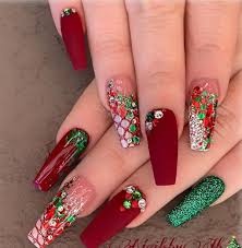 65 Best Christmas Nail Art Ideas For 2020 For Creative Juice Nails Design With Rhinestones Festival Nails Xmas Nails