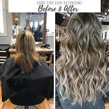 I want hair extensions but where do i go? Before And After Hand Tied Hair Extensions A Cup Full Of Sass