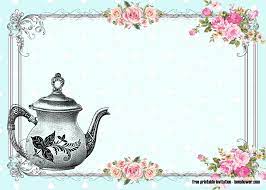 Free Vintage Tea Party Baby Shower Invitations Vintage Tea Party Baby Shower Tea Party Baby Shower Invitations Tea Party Invitations