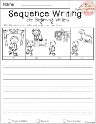 Free Sequence Writing For Beginning Writers Sequence Writing Kindergarten Sequencing Worksheets Sequencing Worksheets