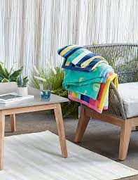 Pure Cotton Sand Resistant Striped Beach Towel M S Beach Towel Armchair Striped Beach Towel