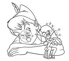 Pan coloring pages for kids printable free. Peter Pan And Tinkerbell Coloring Pages For Kids Printable Free Coloing 4kids Com