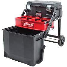 Craftsman 21 57 In 1 Drawer Plastic Metal Lockable Wheeled Tool Box Red Portable Tool Box Tool Box Tool Box Storage