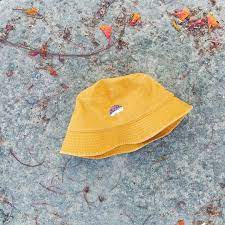 Yellow Mustard Bucket Hat Hedgehog Embroidery Buckethat Hat Embroidery Bucket Hat Fashion Bucket Hat Outfit