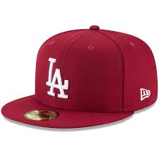 Men S New Era Crimson Los Angeles Dodgers Fashion Color Basic 59fifty Fitted Hat Kohls Fitted Hats Hats For Men Los Angeles Dodgers