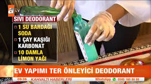 Ev Yapimi Ter Onleyici Deodorant Atv Kahvalti Haberleri Youtube