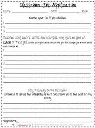 Using The Responsibilities And Requirements From My Upper Grade Classroom Job List As A Reference S Classroom Jobs Classroom Job Application Classroom Economy