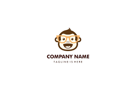 Monkey Chimp Geek Smart Logo Mascot Logo Templates Logo Design Template Superhero Logo Templates