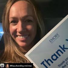 Regram @lisa.shandley.md.msc Smiling so big behind my mask because  #igottheshot !!! 😷💉 In medical school, I applied for a grant to do an  extra year to receive a Master of Science in