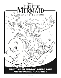 Out on the deep blue sea. Little Mermaid Coloring Pages