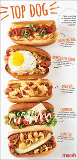 Top Dog Creative Hot Dog Toppings Perfect For A Cookout This Weekend Tgif Summer Easy Recipes Hot Dog Recipes Gourmet Hot Dogs Dog Recipes