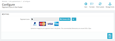 Cinema icons tuesday june 29 2021. Payment Icons In The Footer Prestabuilder