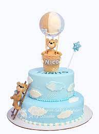 Hot Air Balloon Baby Bear Cake Topper First Birthday Topper Etsy Baby Shower Cakes Bear Cake Topper Bear Baby Shower Cake