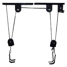 Safe locking mechanism prevents accidental release. 45lb Strong Bike Bicycle Lift Ceiling Mounted Hoist Storage Garage Hanger Pulley Rack Metal Lift Assemblies Ciclismo Bicicleta Bicycle Lift Rack Bicicletaceiling Bike Lift Aliexpress